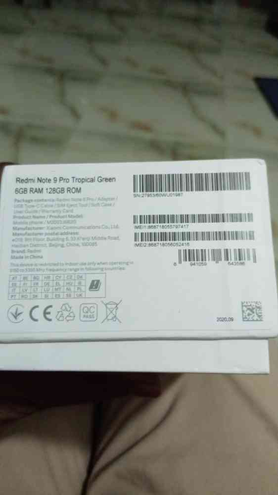 Redmi note 9 pro