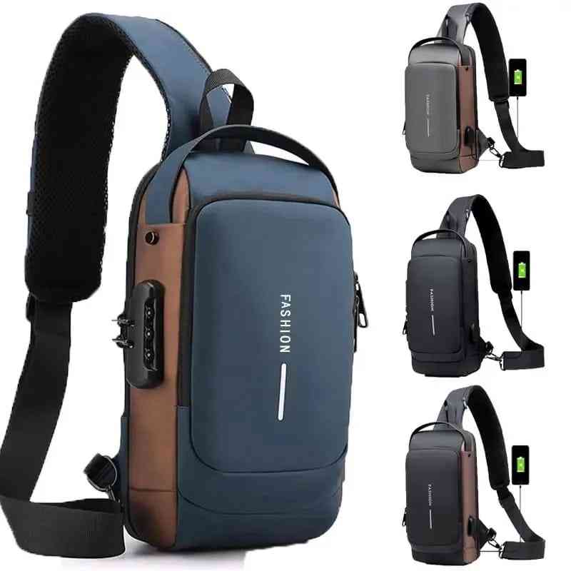 Anti theft multi functional usb back pack
