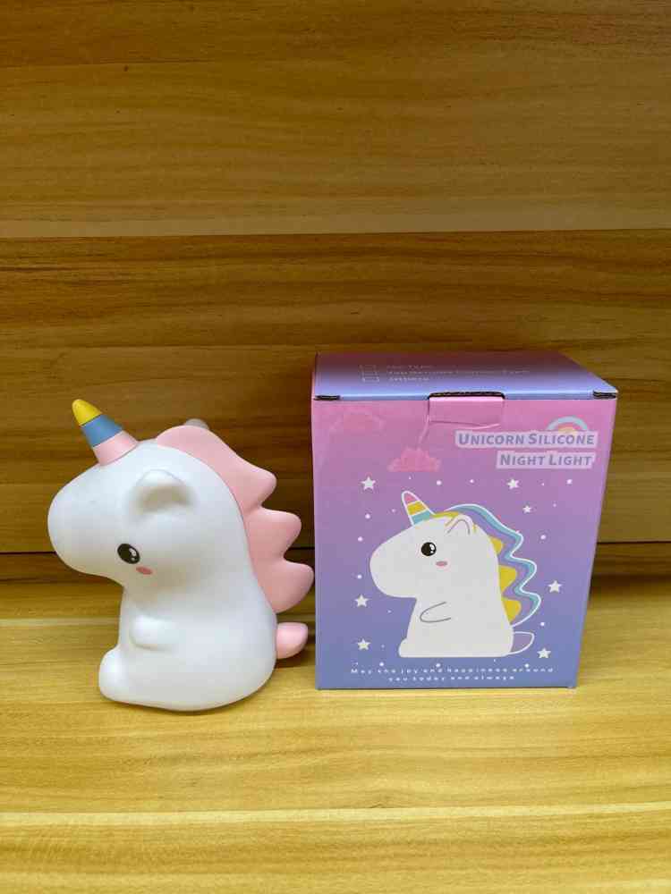 Unicorn design night rechargeable lamp