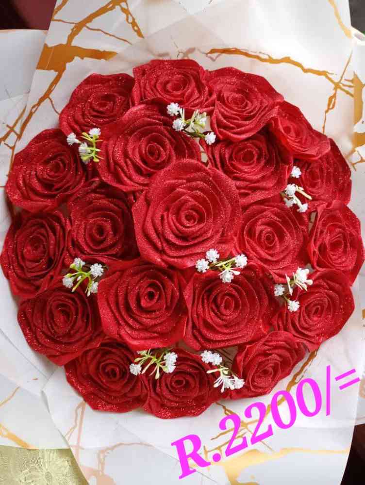 Ribbon flower bouque
