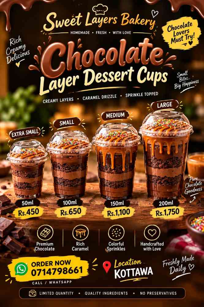 Homemade chocolate cup