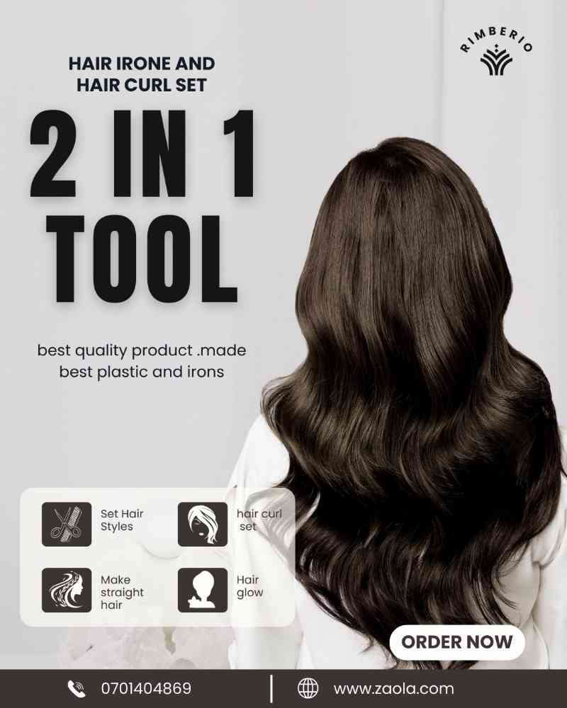 Hair iron and curl setter