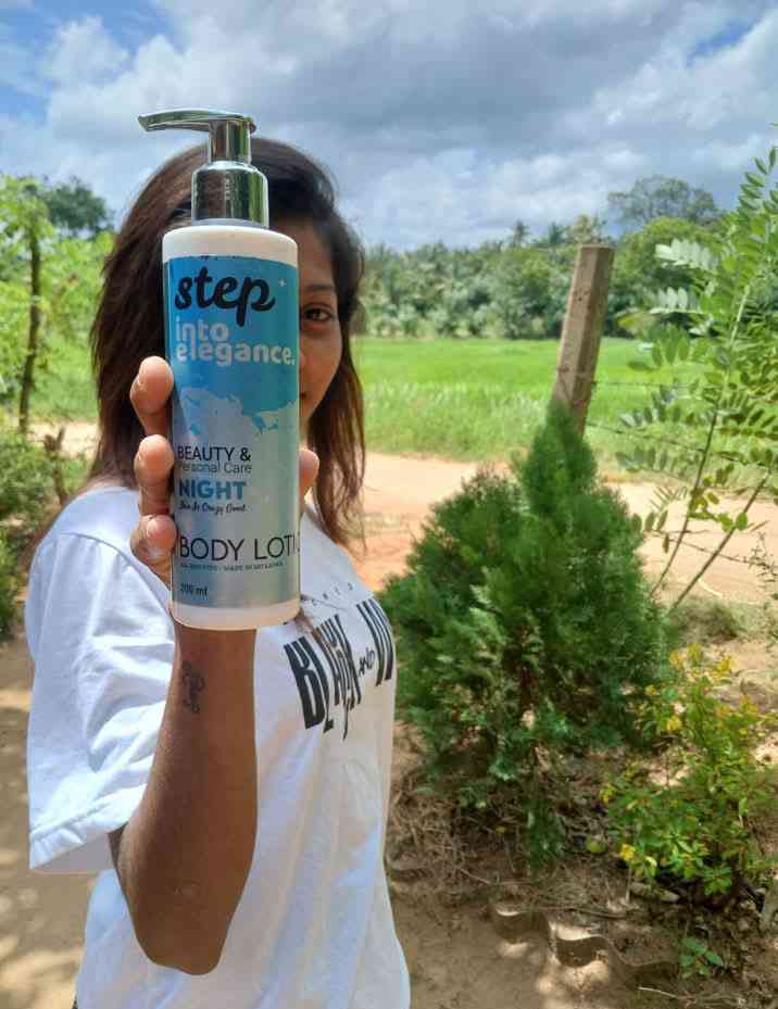 Step night body lotion