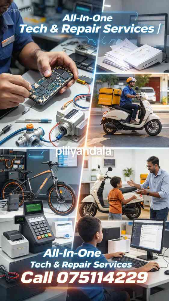 Repairs home appliances and computers