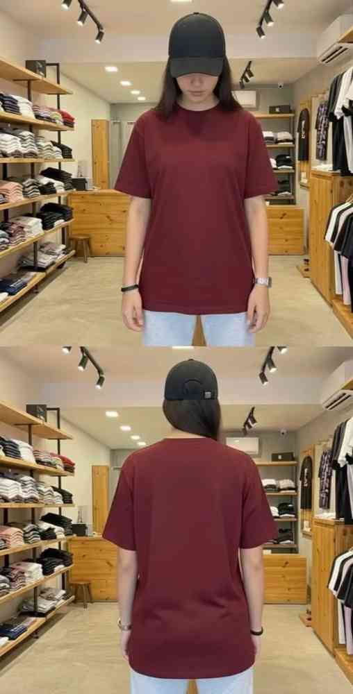 New arrival oversized unisex plain t-shirt