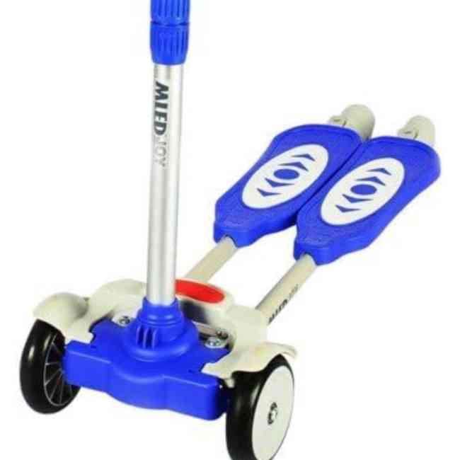 4 Wheel double board self propelled kids scooter
