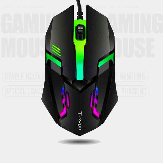 T-wolf V1 RGB wired mouse