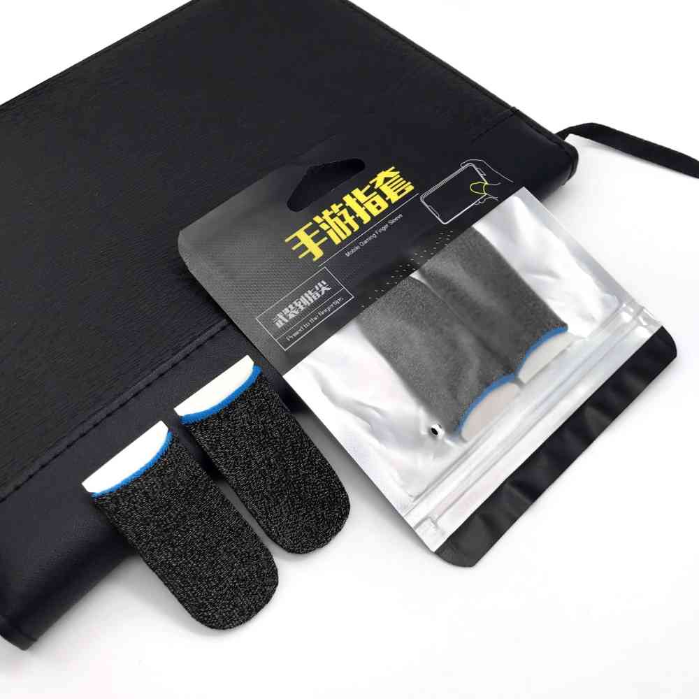 Mobile gaming finger sleeves