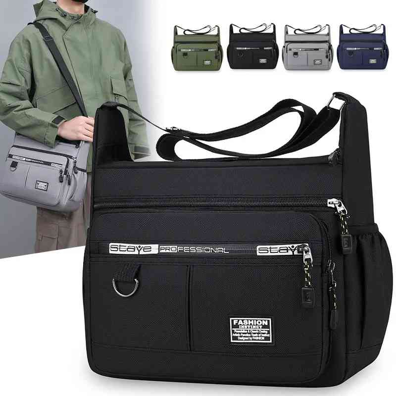 Canvas messenger men's bag