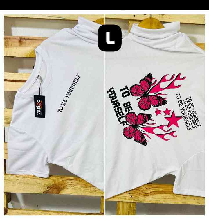 Double side print crew neck t-shirts
