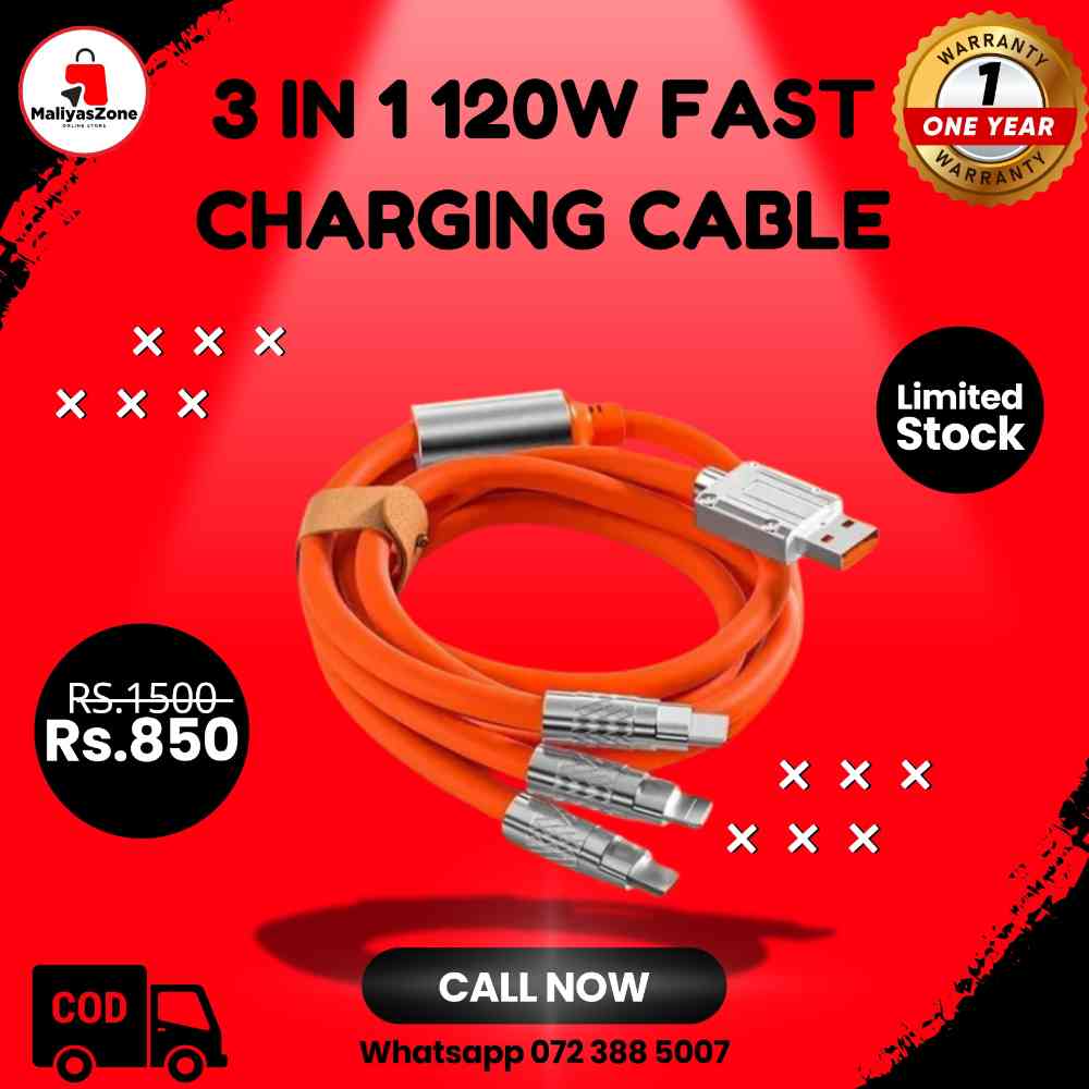 3 in 1 fast charging cable