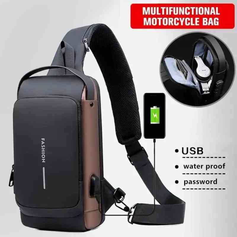 Anti theft multi functional usb back pack