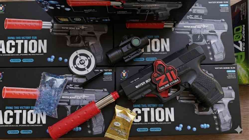 Action gel bullet toy gun