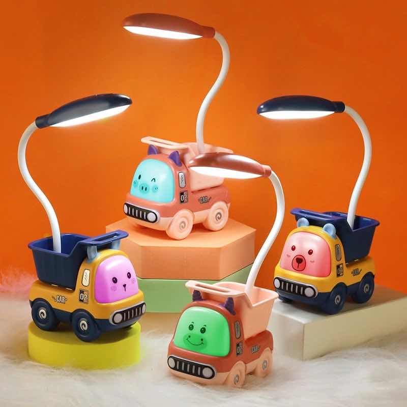 Kids table lamp & helicopter pen