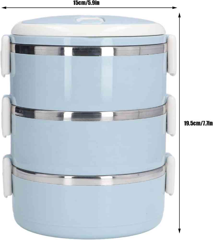 3 Layer stainless steel lunch box