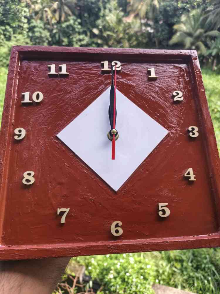 Wooden clock