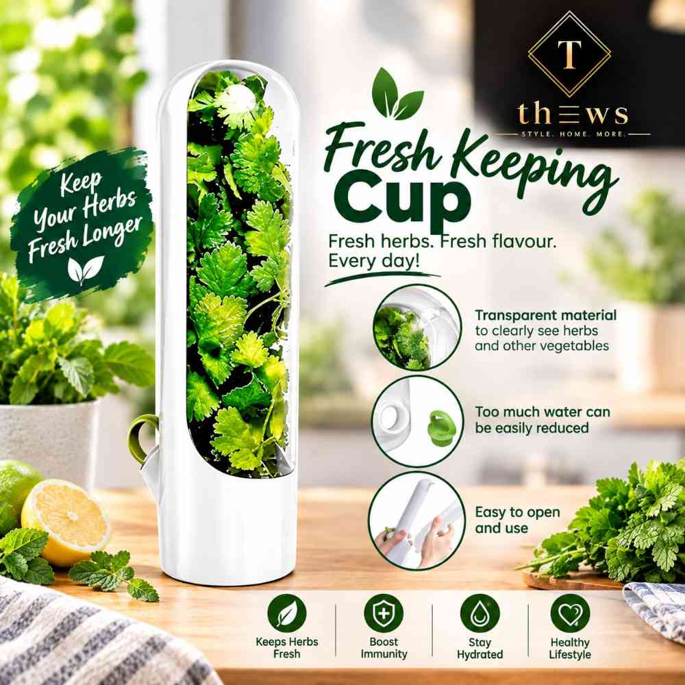 Fresh herbs sever storage container