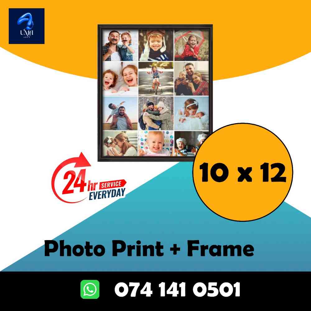 10x12 Photo frame photo print with laminating