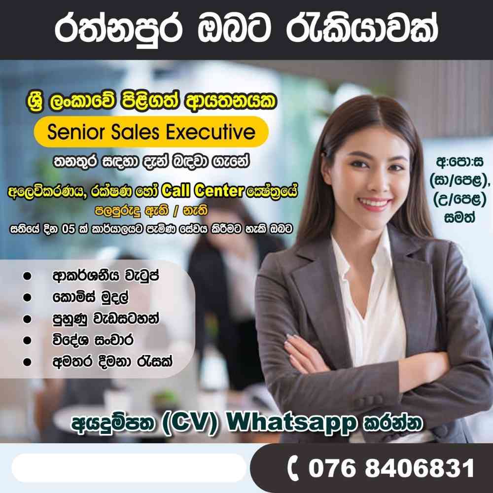 Senior sales executive rathnapura branch