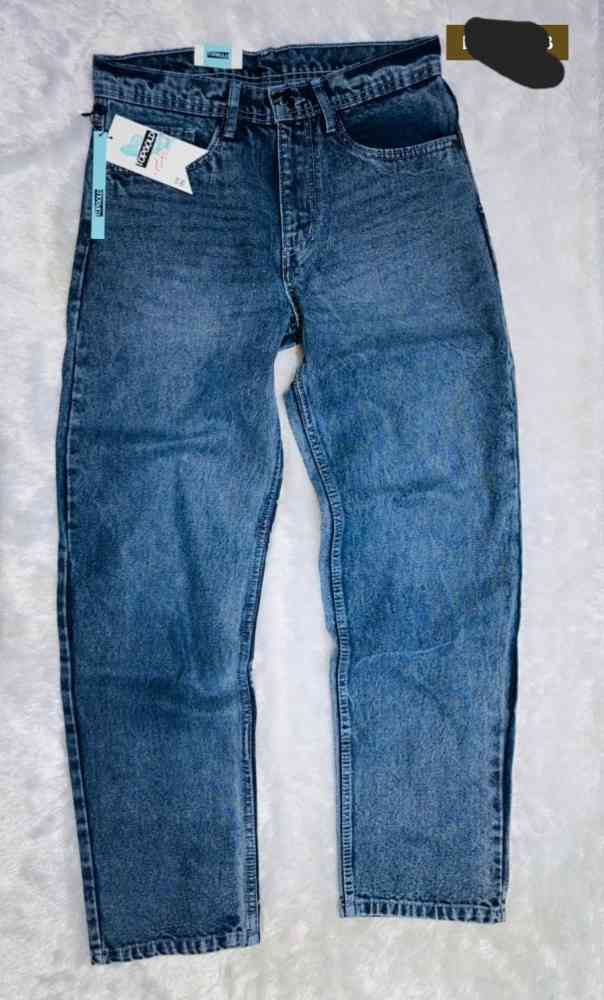 Blue denim jeans