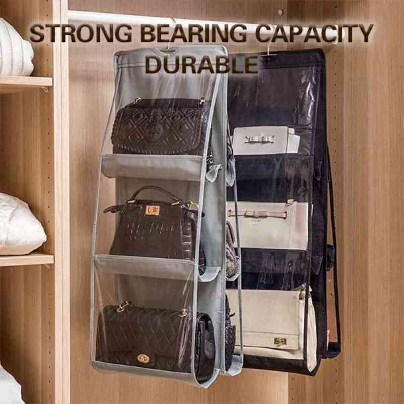 6 Pocket foldable hand bag organizer