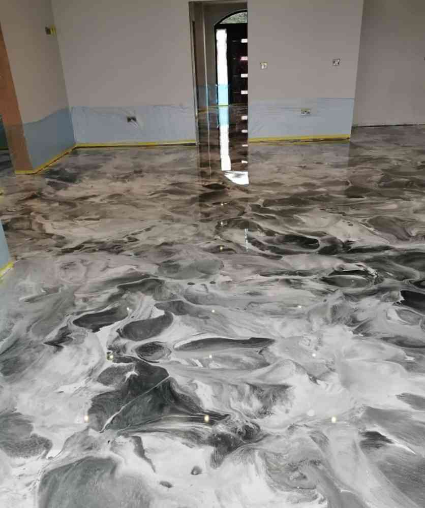 Luxury titanium flooring