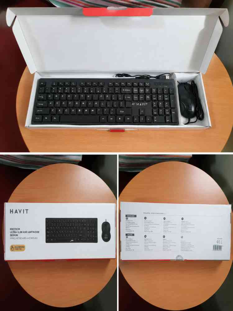 Combo wired keyboard and mouse