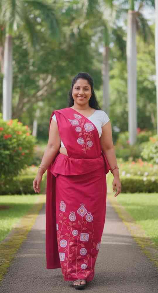 Hand painted saree