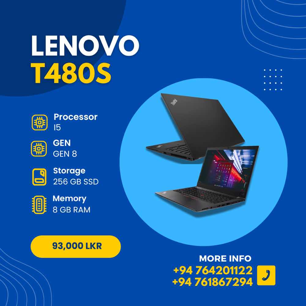 Lenovo laptop t480s