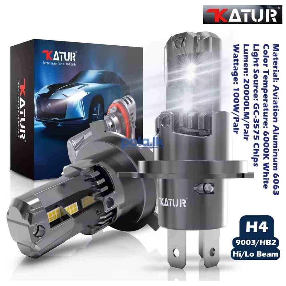 Katur H4 canbus 20000LM 100W LED headlight bulbs - photo 1