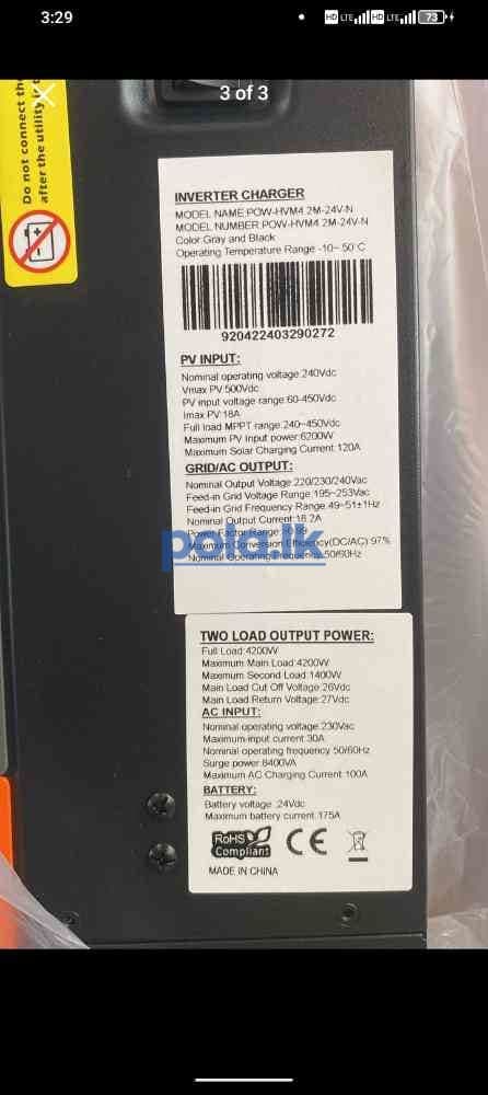 Solar hybrid inverter 3kw - photo 3