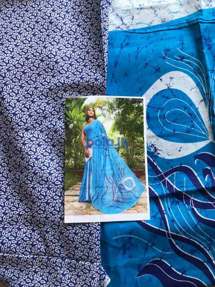Indian bathik cotton sarees - photo 5