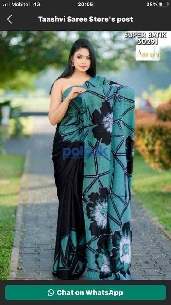 Indian bathik cotton sarees - photo 20
