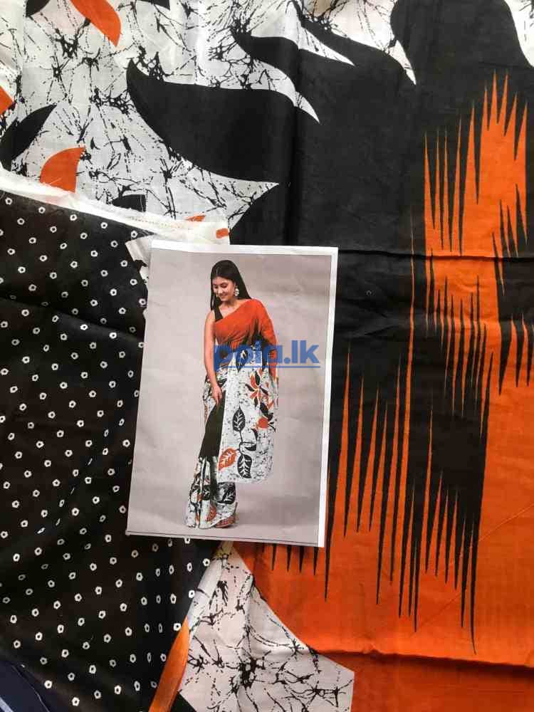 Indian bathik cotton sarees - photo 9