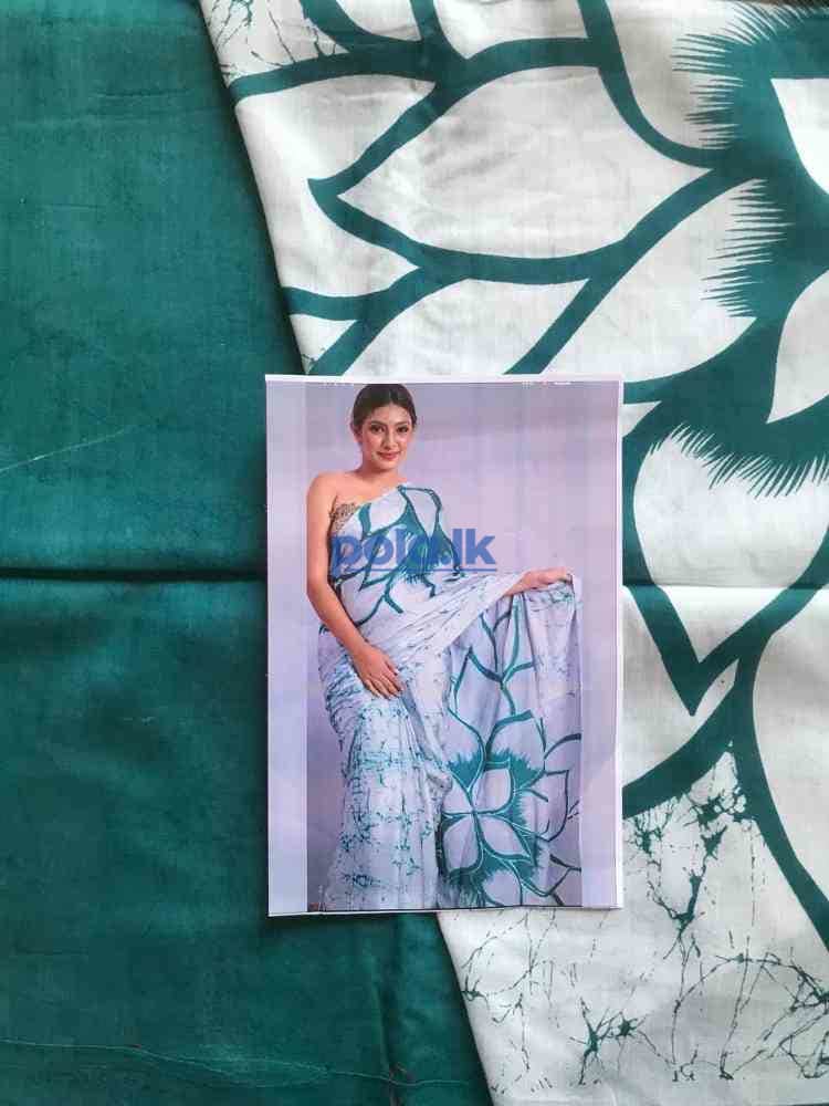 Indian bathik cotton sarees - photo 12