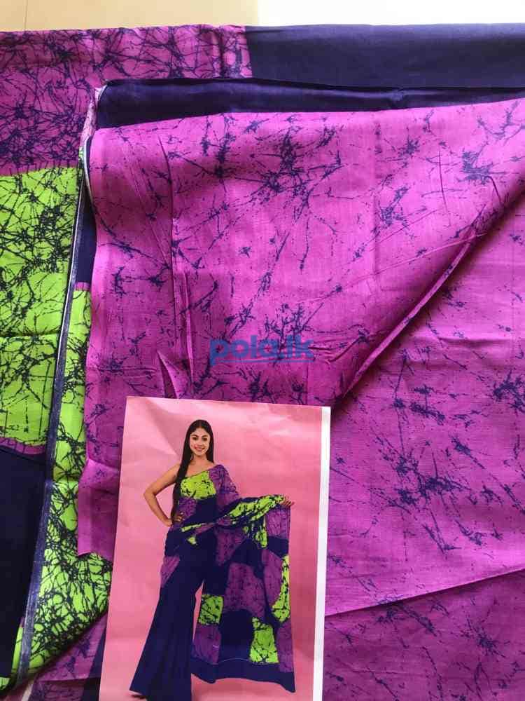 Indian bathik cotton sarees - photo 14