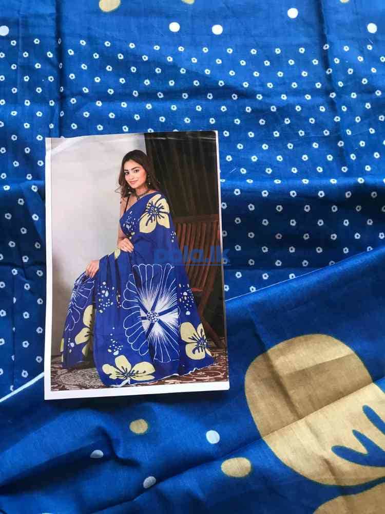 Indian bathik cotton sarees - photo 3