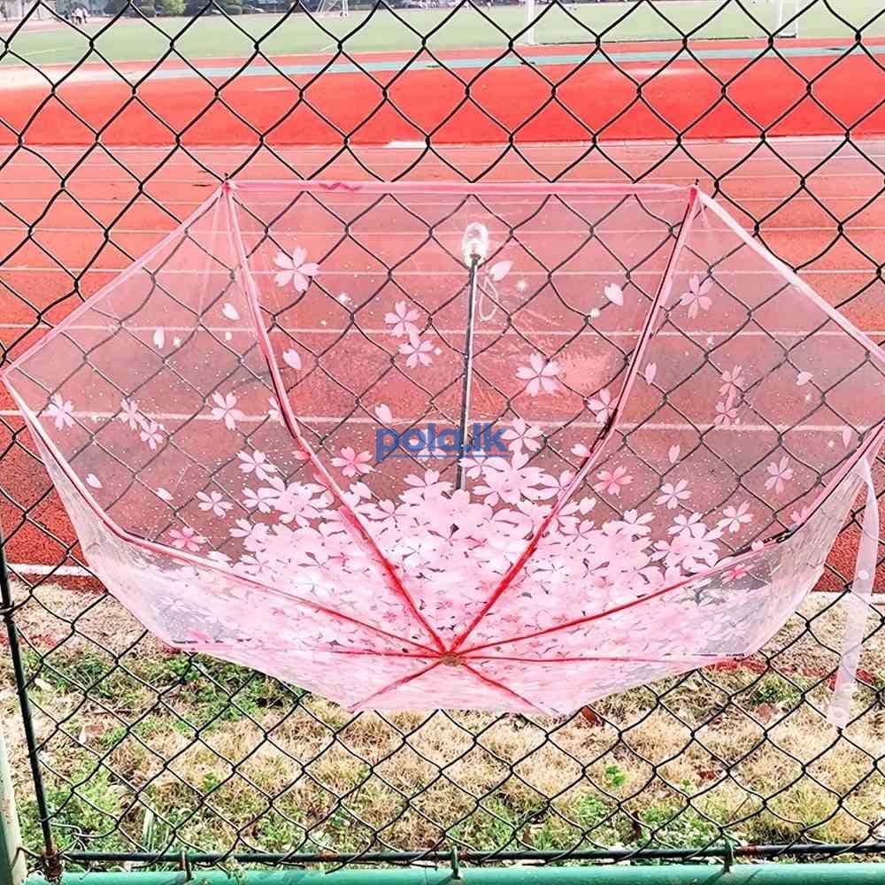 Transparent flower design umbrella - photo 4