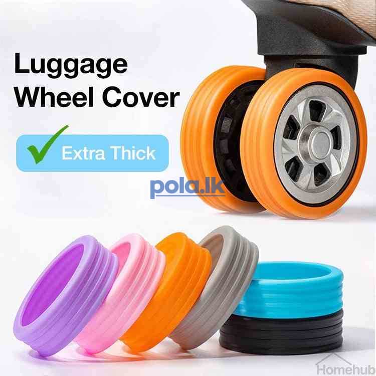 Silicone luggage wheel cover - 8 Pcs - photo 1