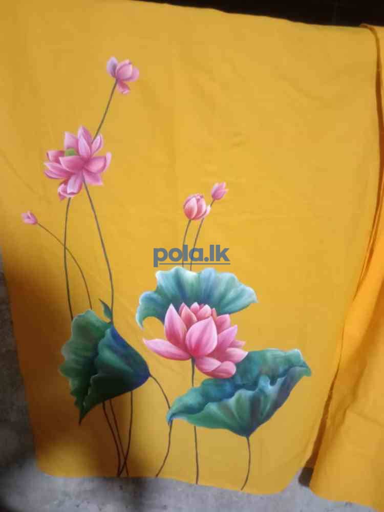 Hand painted sarees - photo 1