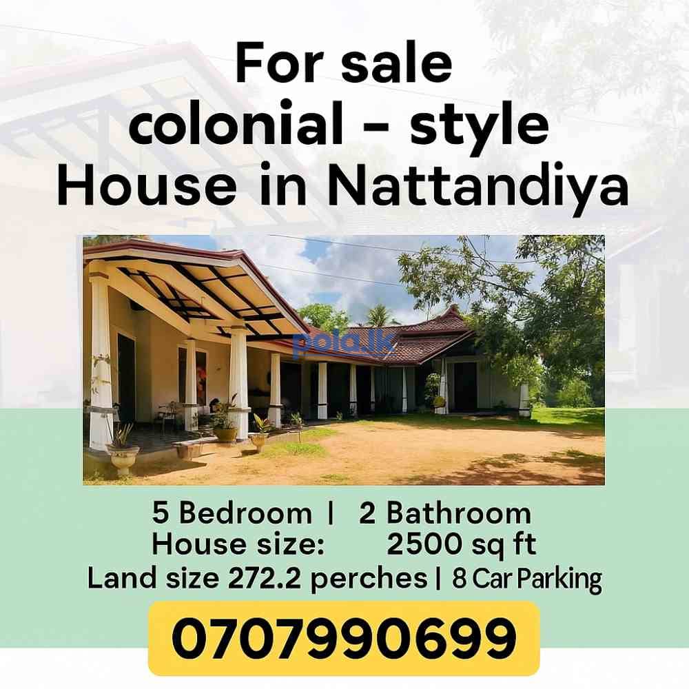 Colonial style House for sale in nattandiya - photo 1