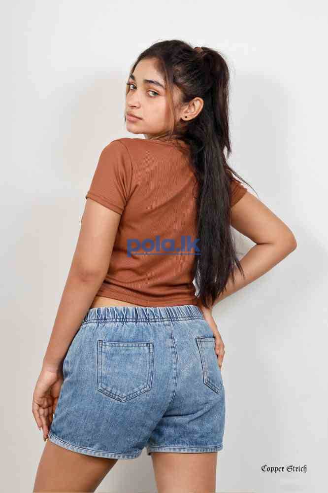 Rib knit crop top - photo 5