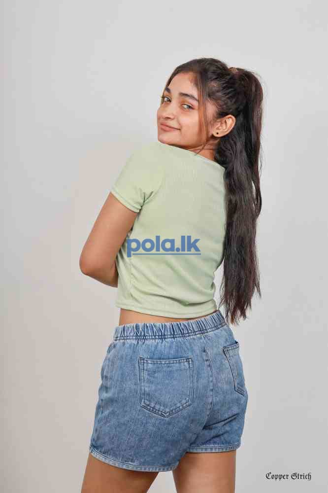 Rib knit crop top - photo 7