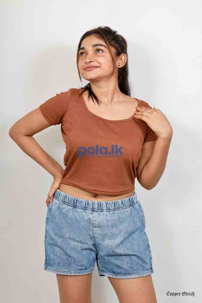 Rib knit crop top - photo 10