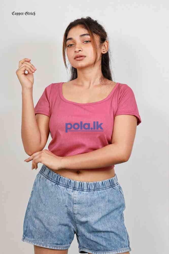 Rib knit crop top - photo 3