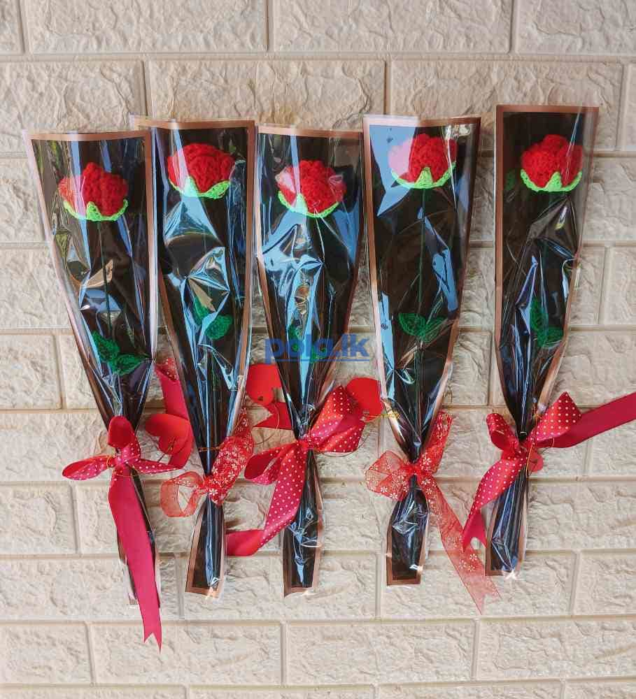 Crochet rose flowers for valentine - photo 2