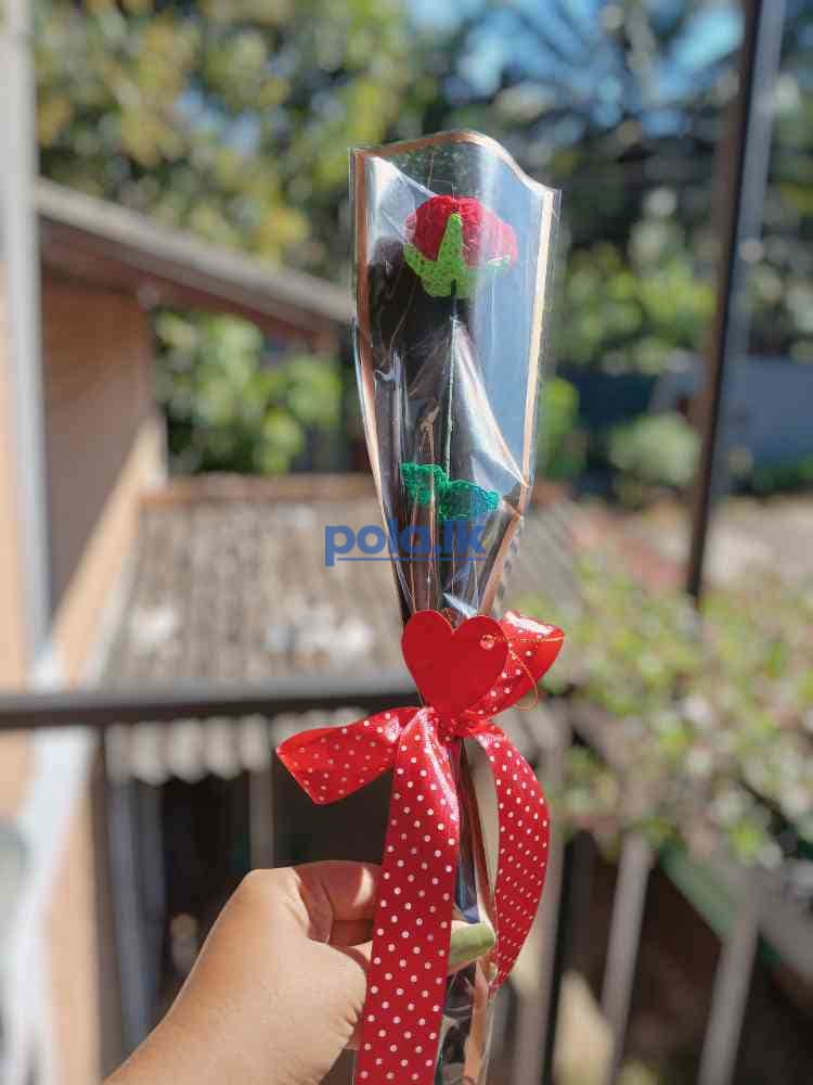 Crochet rose flowers for valentine - photo 3