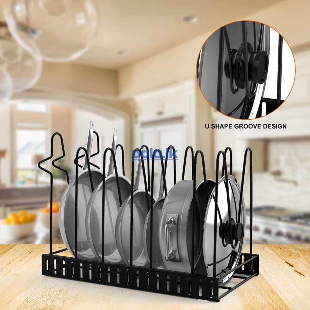 Adjustable pot and pan rack - photo 3