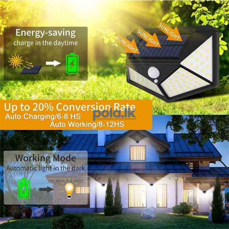 Solar wall lamp100 led light - photo 4