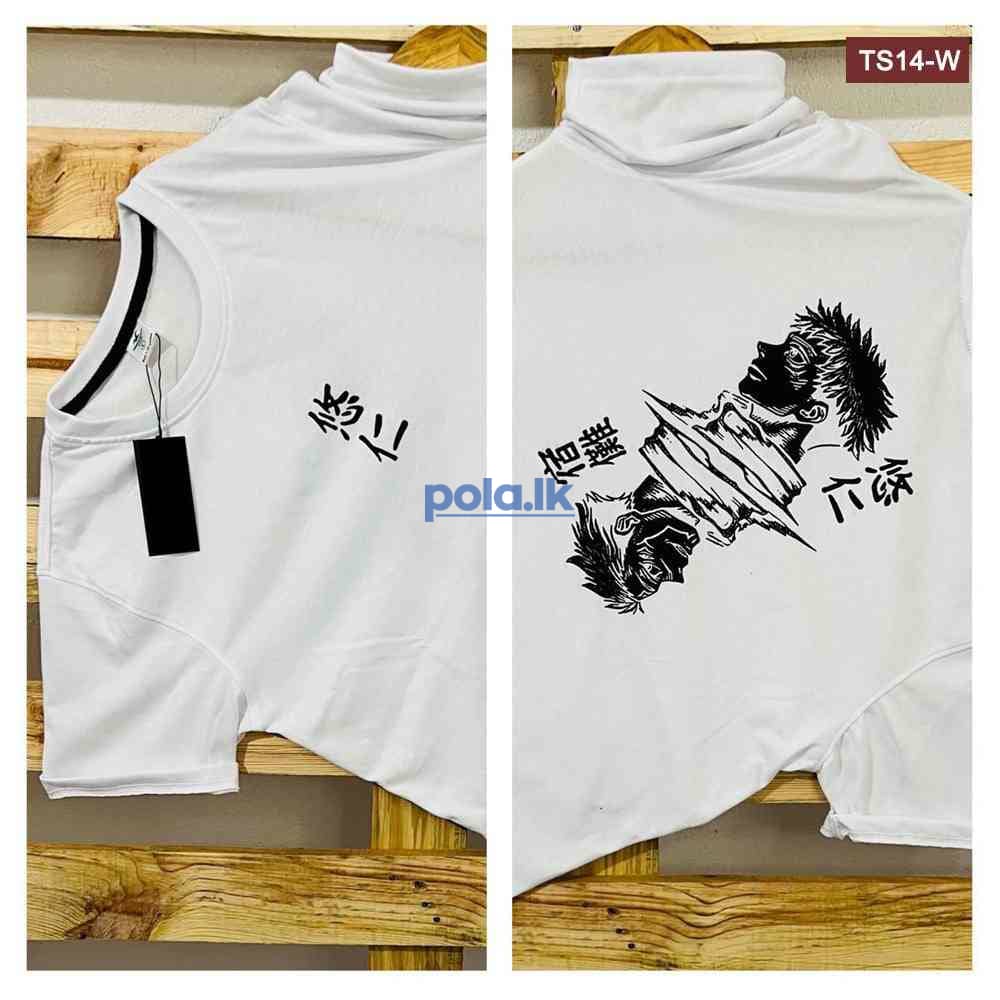 Men's collarless t-shirts - photo 8